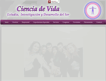 Tablet Screenshot of cienciadevida.com